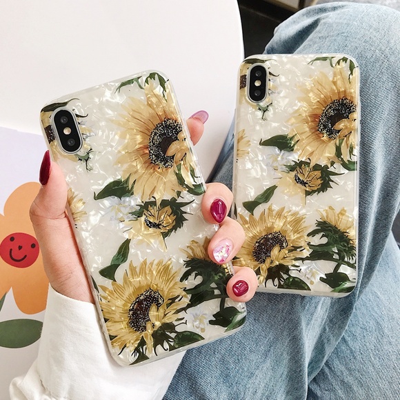 NEW iPhone 14/12/Pro/Max Vintage Sunflower case - Picture 3 of 7